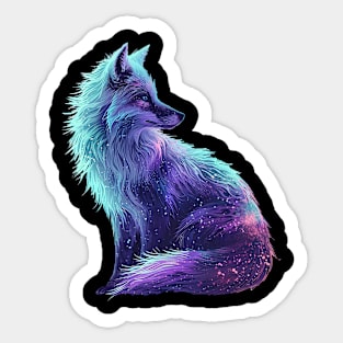 galaxy fox Sticker